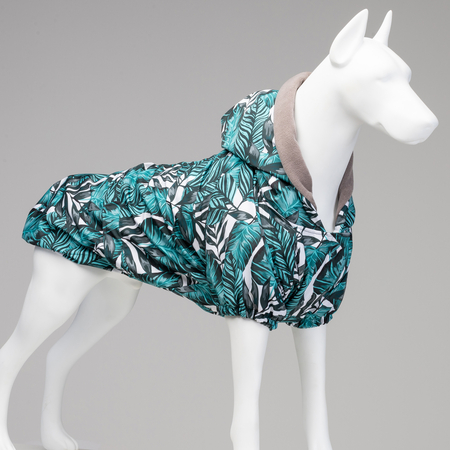 Lindodogs - Aqua Black Polar Fleece Waterproof Raincoat
