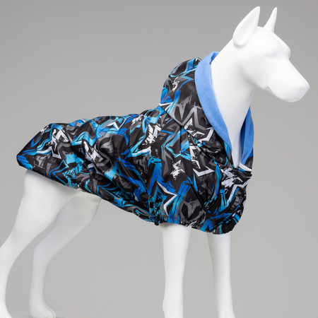 Lindodogs - Bluestar İçi Polarlı Su Geçirmez Köpek Yağmurluğu