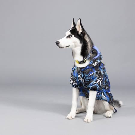 Lindodogs - Bluestar İçi Polarlı Su Geçirmez Köpek Yağmurluğu (1)
