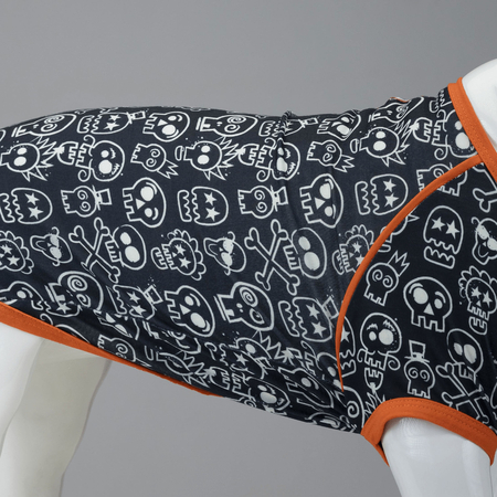 Funny Skull Dog Tshirt - 3