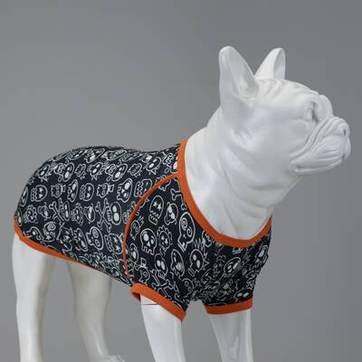 Funny Skull Dog Tshirt - 1