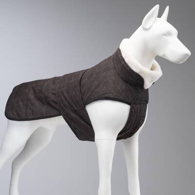 Luxury Plus Coffee Dog Coat - 1