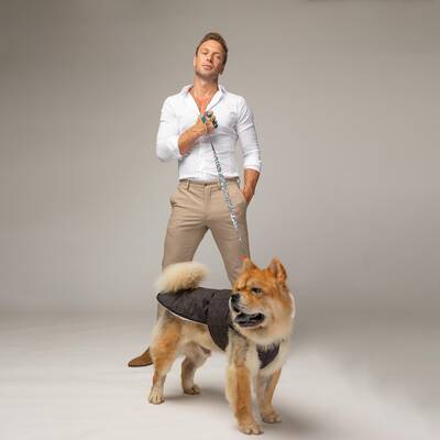 Luxury Plus Coffee Dog Coat - 2