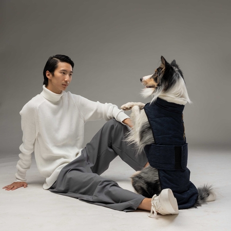 Lindodogs - Luxury Plus Dark Blue Köpek Montu (1)