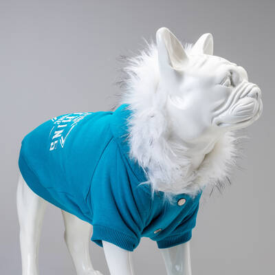 Mountains Mavi Küçük ve Orta Irk Köpek Sweatshirt - 1