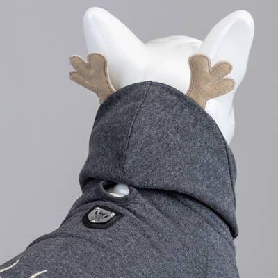 North Deer Antrasit Küçük ve Orta Irk Köpek Sweatshirt - 3