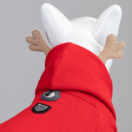 North Deer Kırmızı Küçük ve Orta Irk Köpek Sweatshirt - 3