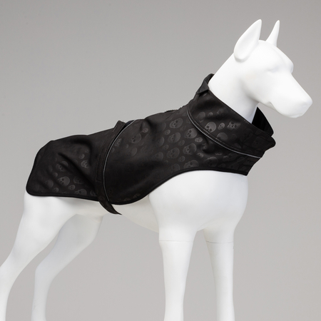 Lindodogs - Softshell Black Skull Küçük,Orta ve Büyük Irk Köpek Yağmurluğu