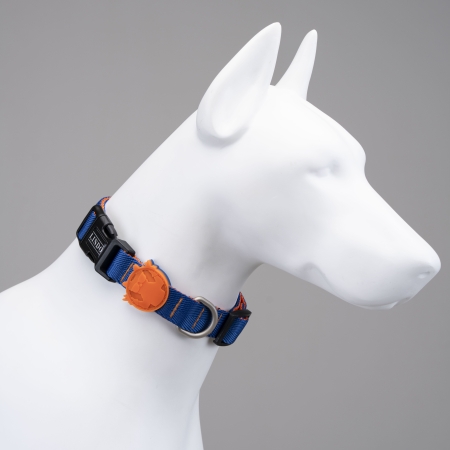 Lindodogs - Urban Glow Blue Boyun Tasması