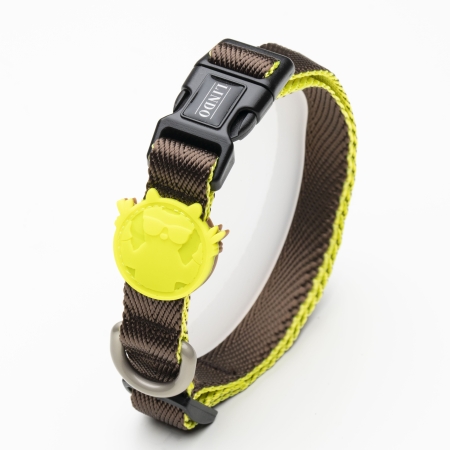 Lindodogs - Urban Glow Dark Coffee Boyun Tasması (1)