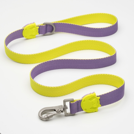 Lindodogs - Urban Glow Purple Gezdirme Tasması